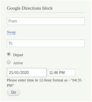 google module block